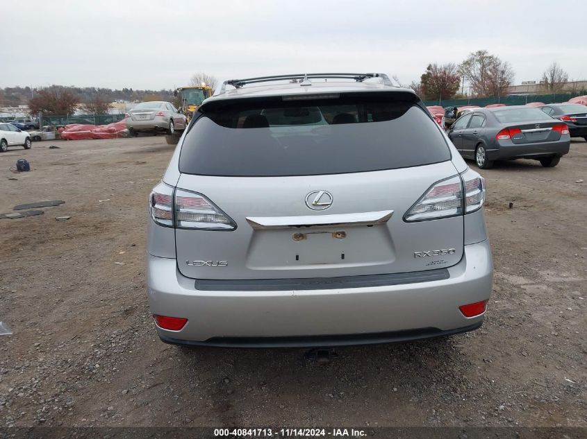 2010 Lexus Rx 350 VIN: 2T2BK1BA6AC018519 Lot: 40841713