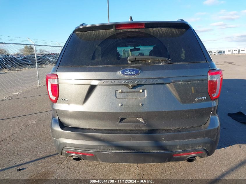 2017 Ford Explorer Xlt VIN: 1FM5K8D81HGA00411 Lot: 40841790