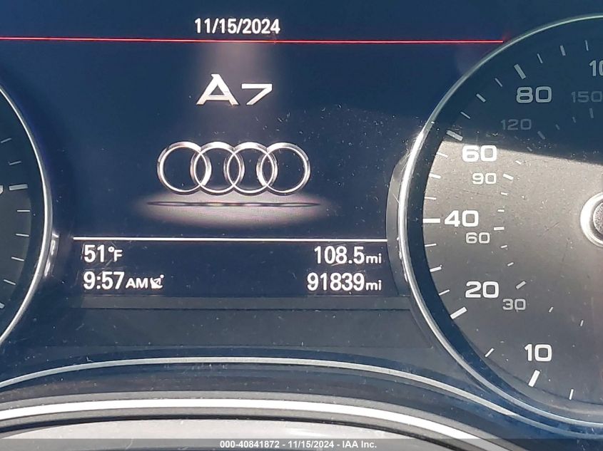 2017 Audi A7 3.0T Premium Plus VIN: WAUW2AFC1HN077578 Lot: 40841872