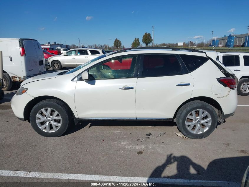 2013 Nissan Murano Sv VIN: JN8AZ1MW4DW300680 Lot: 40841878