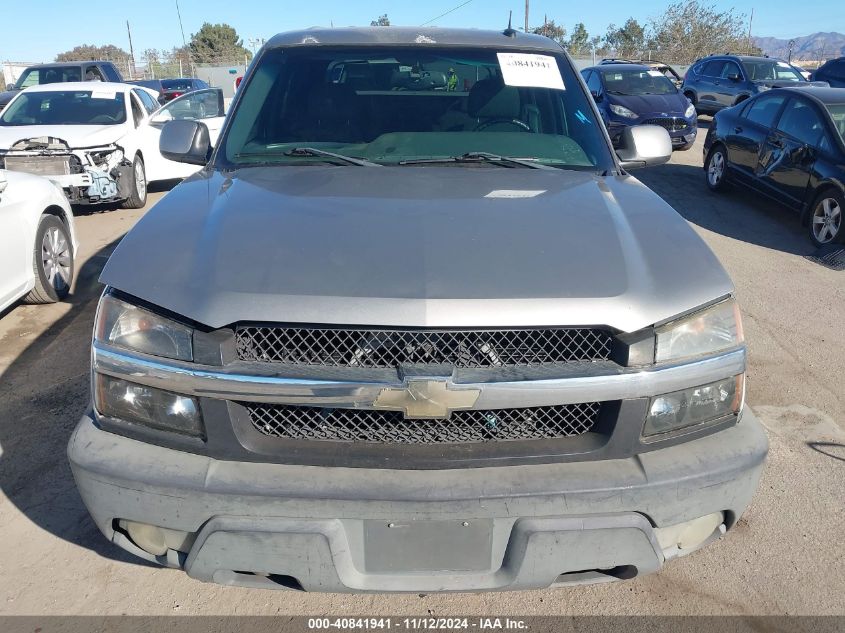 2002 Chevrolet Avalanche 1500 VIN: 3GNEC13T12G304811 Lot: 40841941