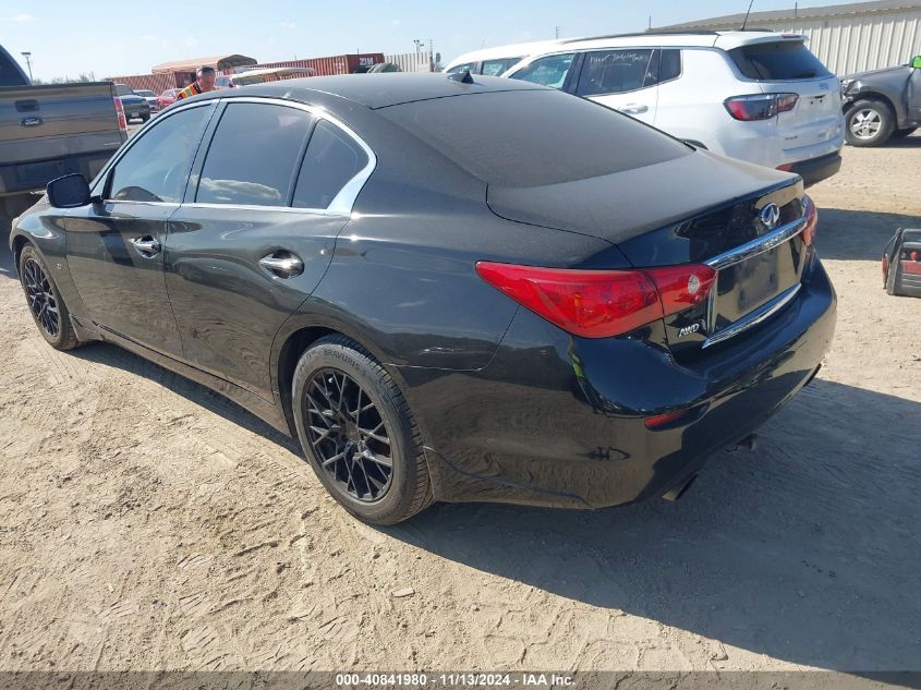 2014 Infiniti Q50 Premium VIN: JN1BV7AR3EM699739 Lot: 40841980