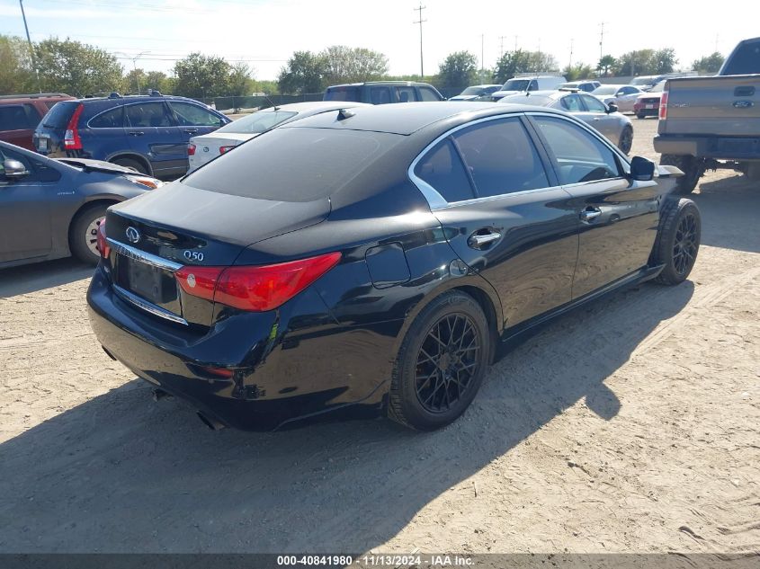 2014 Infiniti Q50 Premium VIN: JN1BV7AR3EM699739 Lot: 40841980