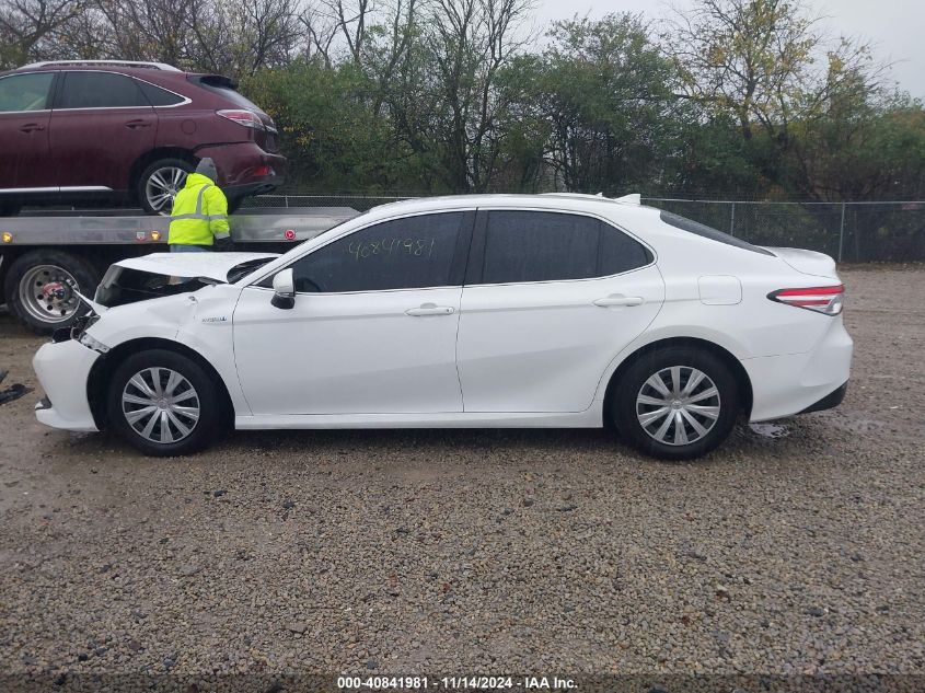 2019 Toyota Camry Hybrid Le VIN: 4T1B31HK3KU511656 Lot: 40841981