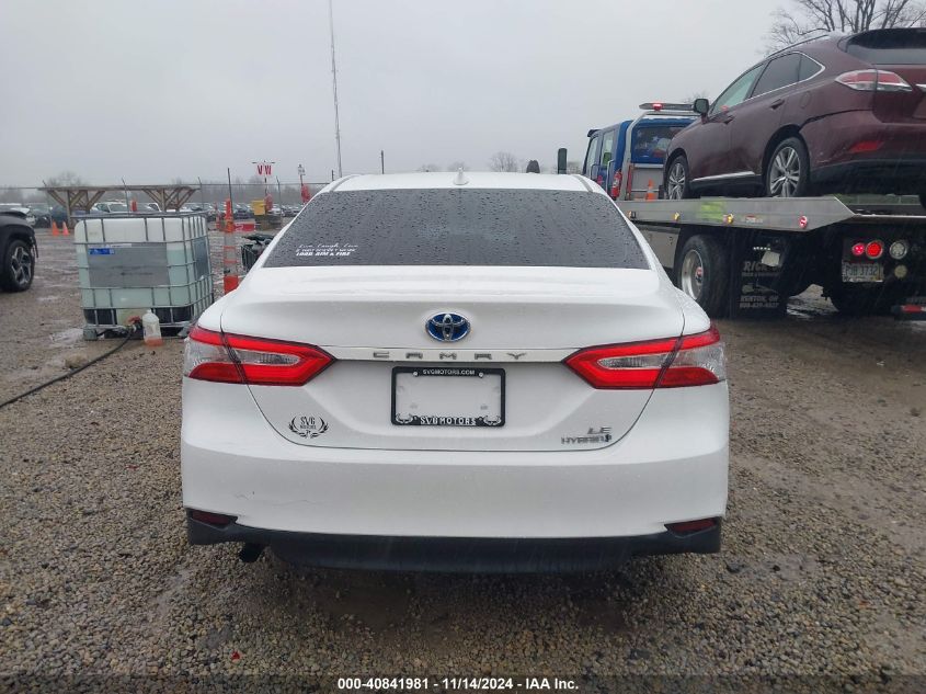 2019 Toyota Camry Hybrid Le VIN: 4T1B31HK3KU511656 Lot: 40841981