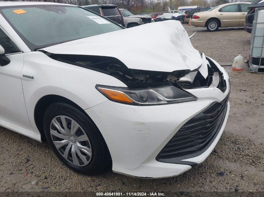 2019 Toyota Camry Hybrid Le VIN: 4T1B31HK3KU511656 Lot: 40841981