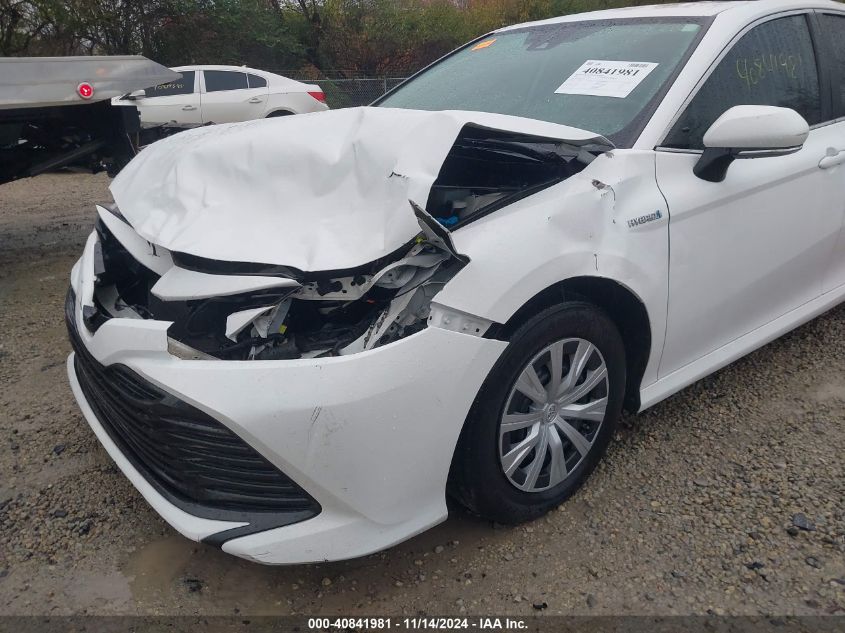 2019 Toyota Camry Hybrid Le VIN: 4T1B31HK3KU511656 Lot: 40841981