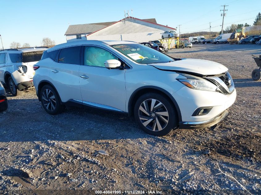 2015 Nissan Murano Platinum VIN: 5N1AZ2MH0FN220929 Lot: 40841995