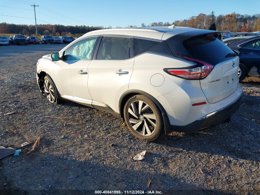 2015 Nissan Murano Platinum VIN: 5N1AZ2MH0FN220929 Lot: 40841995