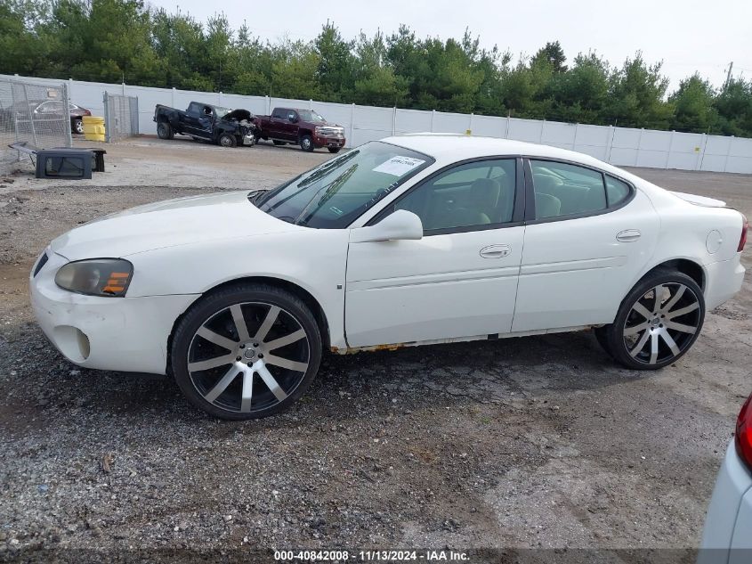 2008 Pontiac Grand Prix VIN: 2G2WP552981162176 Lot: 40842008