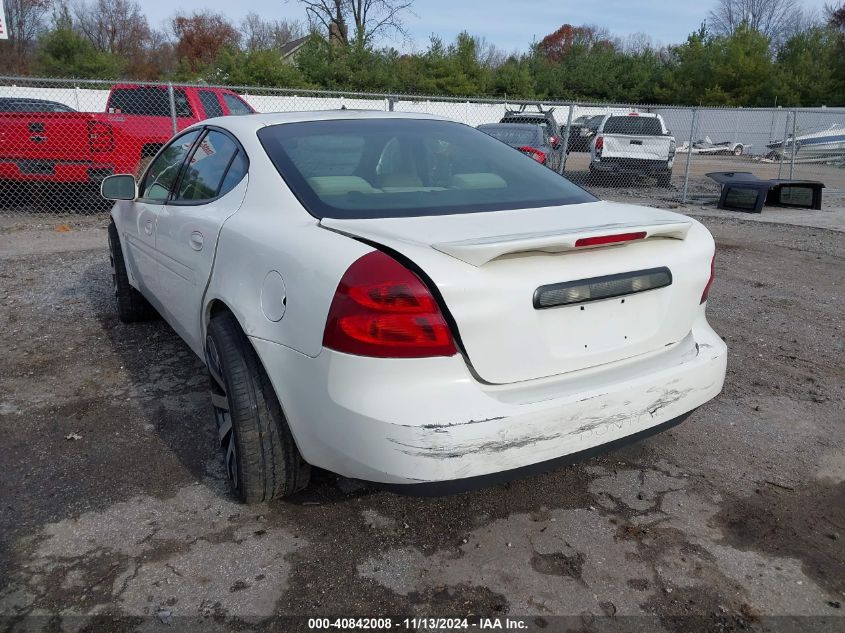 2008 Pontiac Grand Prix VIN: 2G2WP552981162176 Lot: 40842008