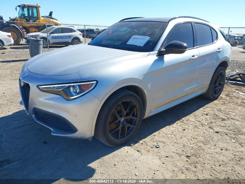 VIN ZASPAKBNXM7D09883 2021 Alfa Romeo Stelvio, Ti S... no.2