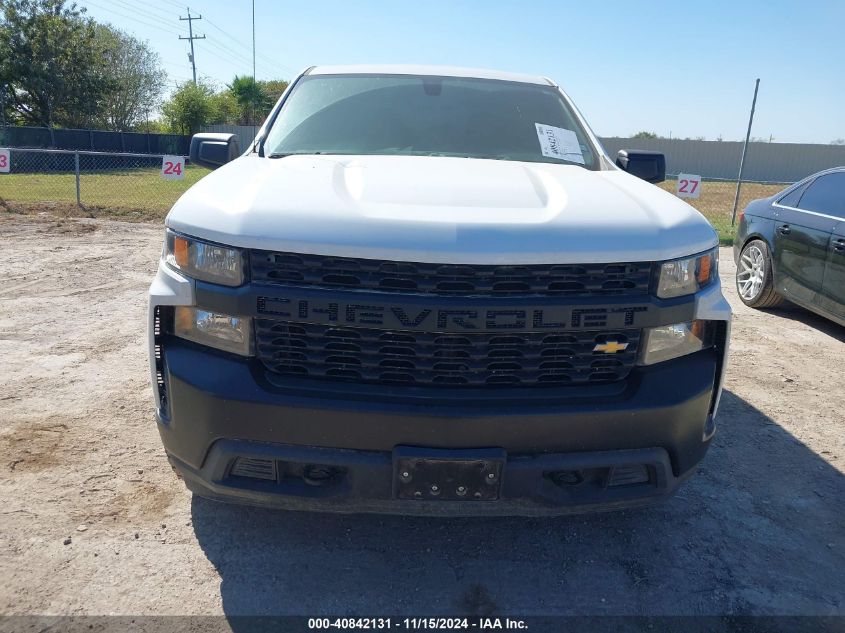 2021 Chevrolet Silverado 1500 4Wd Standard Bed Wt VIN: 1GCRYAEH2MZ384997 Lot: 40842131