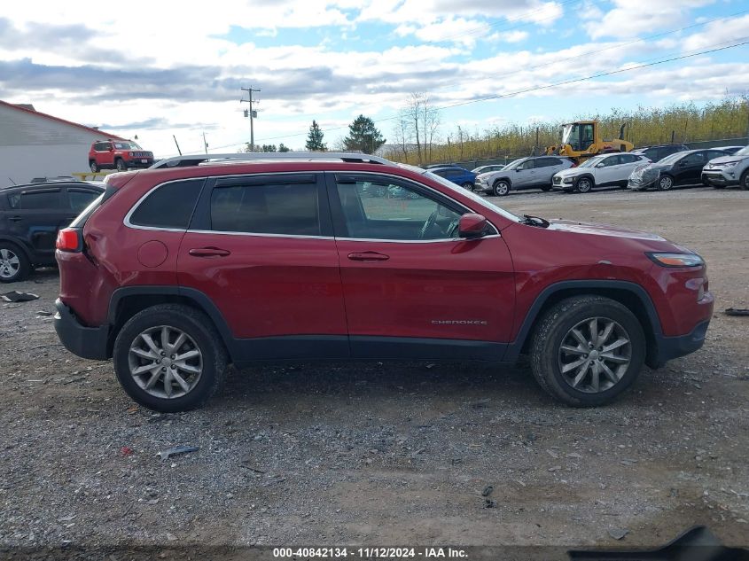 2017 Jeep Cherokee Limited 4X4 VIN: 1C4PJMDS1HW615874 Lot: 40842134