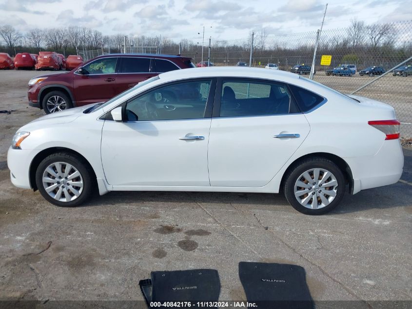 2014 Nissan Sentra Fe+ S/Fe+ Sv/S/Sl/Sr/Sv VIN: 3N1AB7AP4EY252126 Lot: 40842176