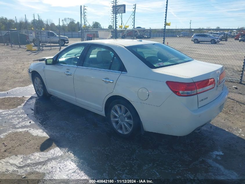 2012 Lincoln Mkz VIN: 3LNHL2JC0CR800263 Lot: 40842180