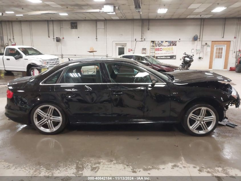 2014 Audi S4 3.0T Premium Plus VIN: WAUBGASL9EA001206 Lot: 40842184