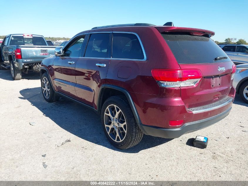 2019 Jeep Grand Cherokee Limited 4X2 VIN: 1C4RJEBG9KC805735 Lot: 40842222