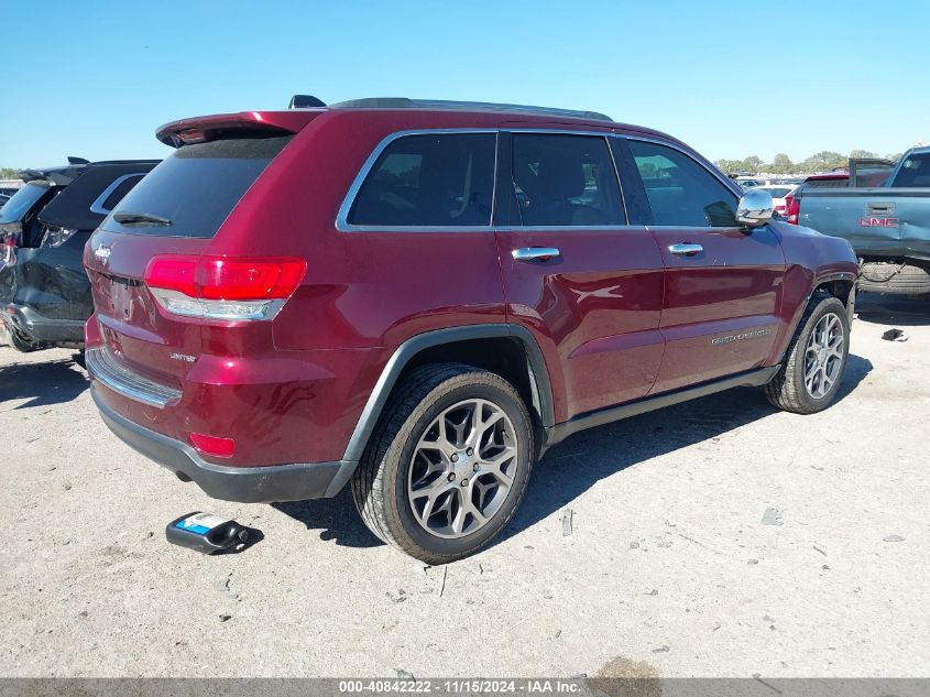 2019 Jeep Grand Cherokee Limited 4X2 VIN: 1C4RJEBG9KC805735 Lot: 40842222