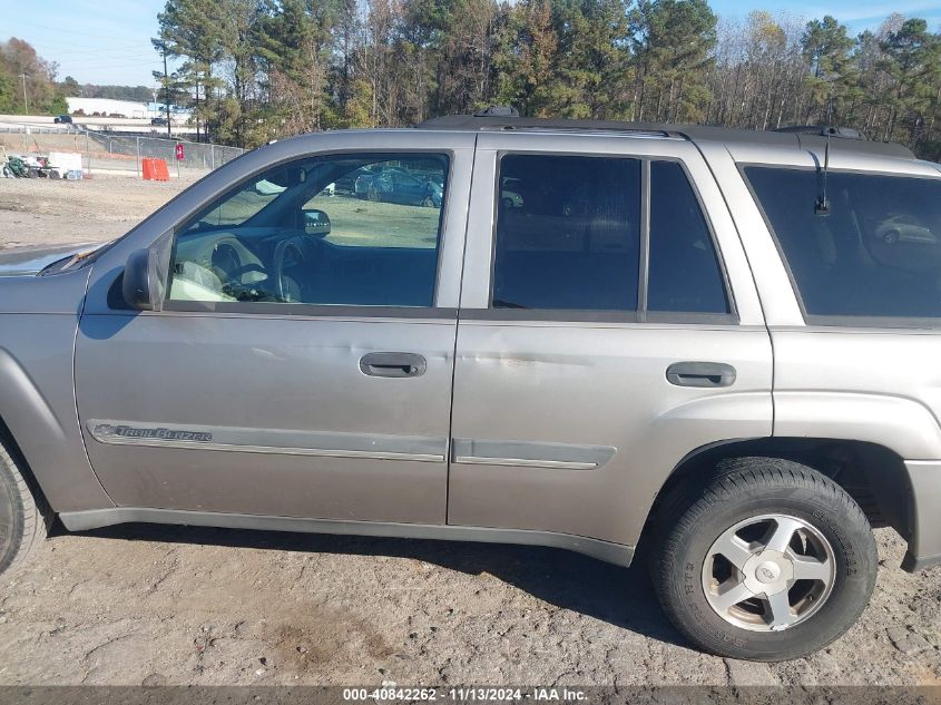 2002 Chevrolet Trailblazer Lt VIN: 1GNDT13S622240339 Lot: 40842262