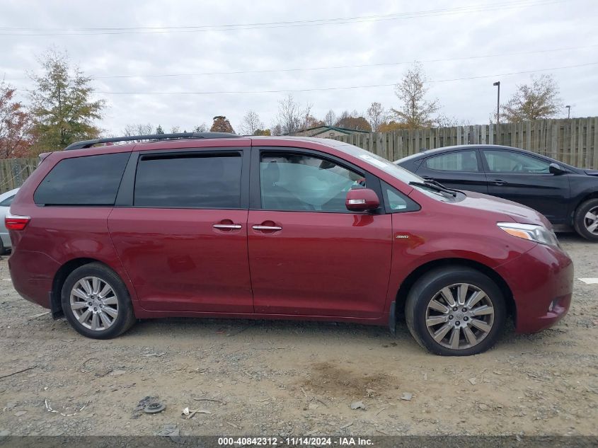 2017 Toyota Sienna Limited Premium 7 Passenger VIN: 5TDDZ3DCXHS183400 Lot: 40842312