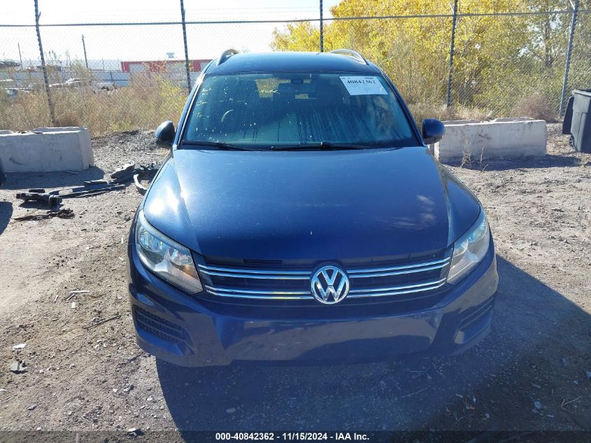 2016 Volkswagen Tiguan S VIN: WVGAV7AX8GW597282 Lot: 40842362