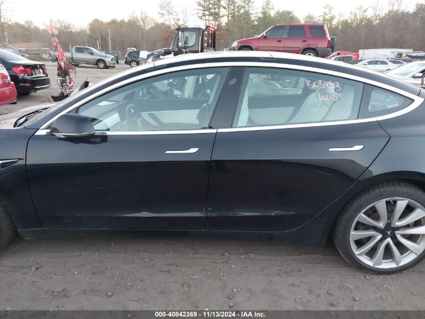 2019 Tesla Model 3 Long Range/Performance VIN: 5YJ3E1EB1KF391453 Lot: 40842369