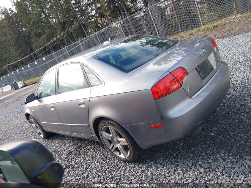 2006 Audi A4 2.0T VIN: WAUDF78E36A148264 Lot: 40842402