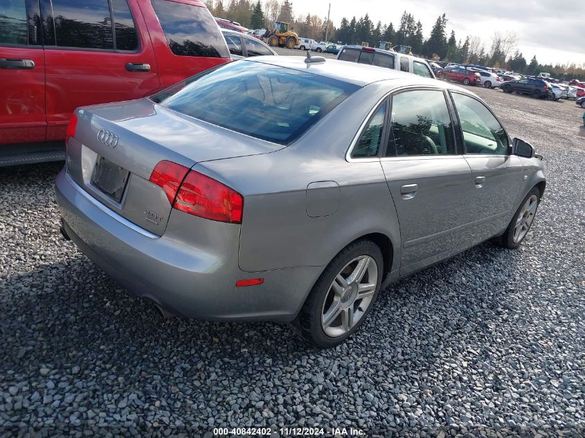 2006 Audi A4 2.0T VIN: WAUDF78E36A148264 Lot: 40842402