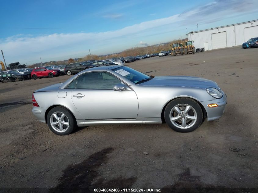 2002 Mercedes-Benz Slk 320 VIN: WDBKK65F02F268807 Lot: 40842406