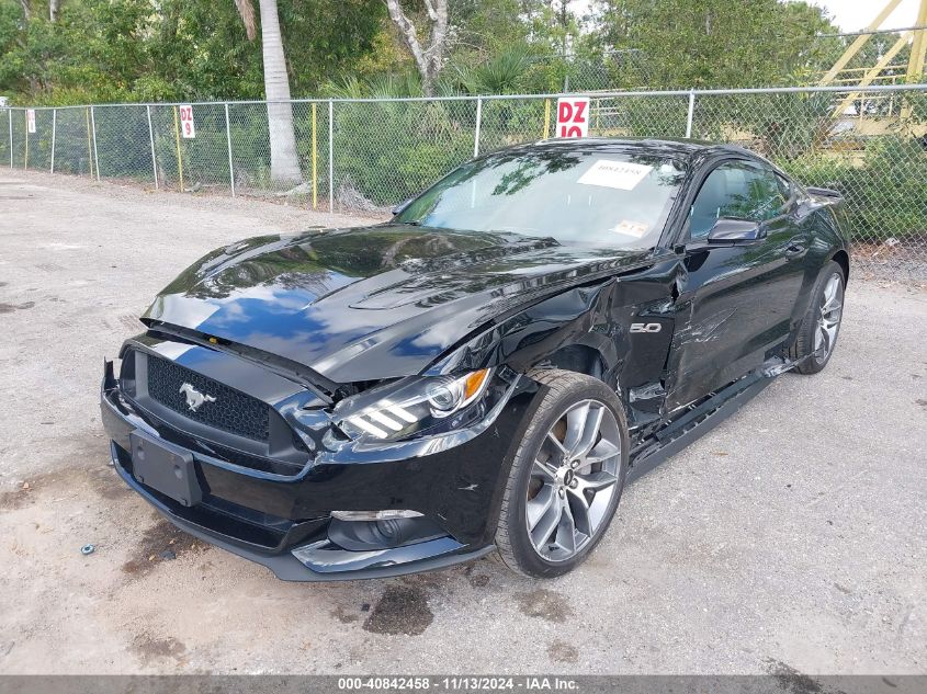 2017 Ford Mustang Gt Premium VIN: 1FA6P8CF1H5262537 Lot: 40842458