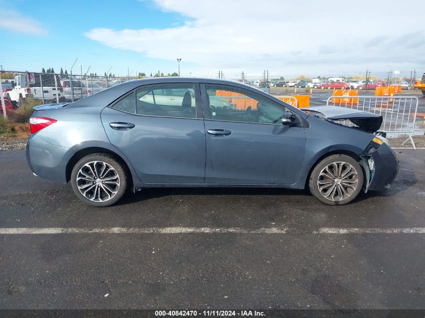 2015 Toyota Corolla S Plus VIN: 2T1BURHE4FC323306 Lot: 40842470