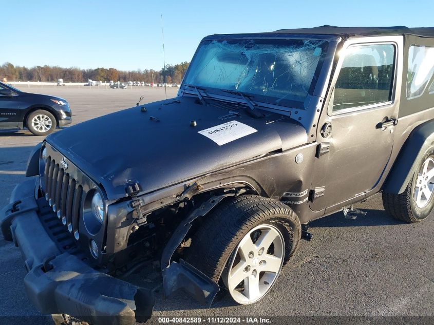 2016 Jeep Wrangler Sport VIN: 1C4AJWAG4GL250768 Lot: 40842589