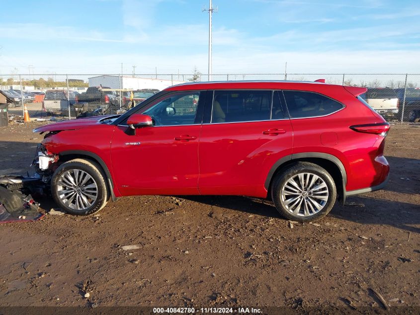 2021 Toyota Highlander Hybrid Platinum VIN: 5TDEBRCH8MS021400 Lot: 40842780