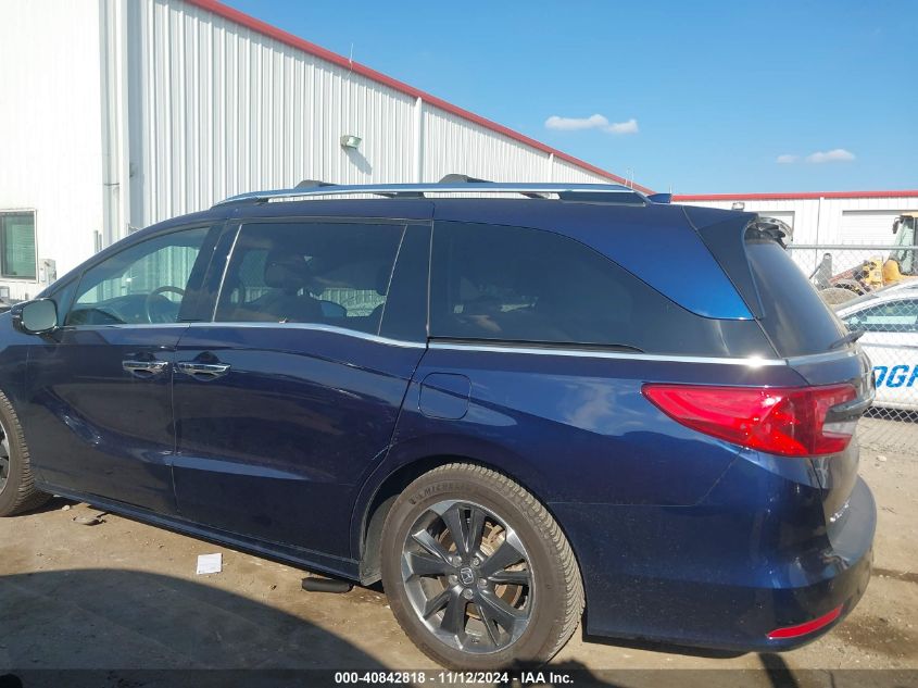 2022 Honda Odyssey Elite VIN: 5FNRL6H99NB017943 Lot: 40842818