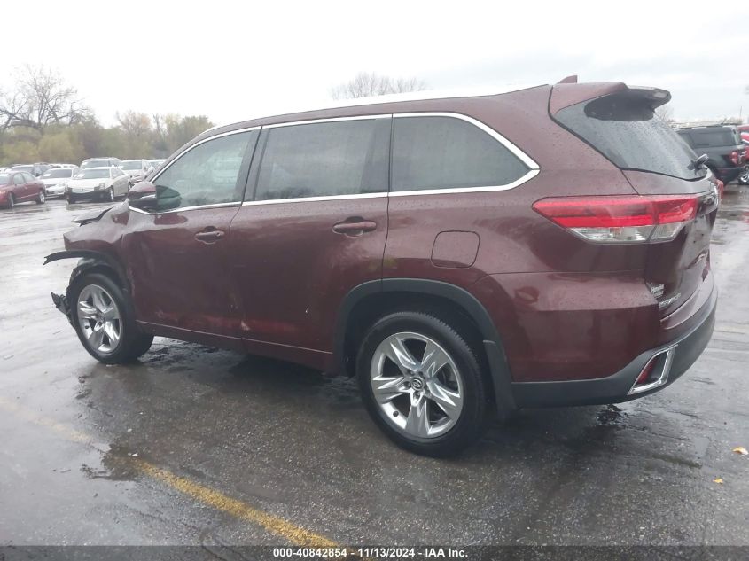 2019 TOYOTA HIGHLANDER LIMITED/LTD PLATINUM - 5TDDZRFHXKS737098