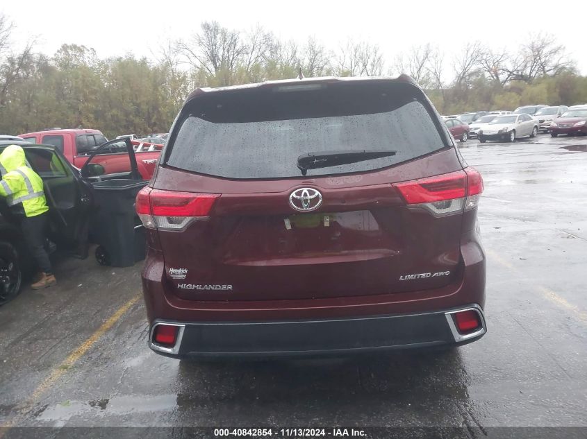 2019 Toyota Highlander Limited VIN: 5TDDZRFHXKS737098 Lot: 40842854