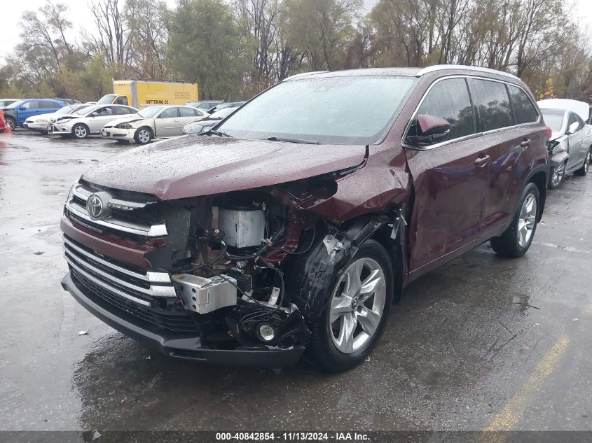 2019 TOYOTA HIGHLANDER LIMITED/LTD PLATINUM - 5TDDZRFHXKS737098