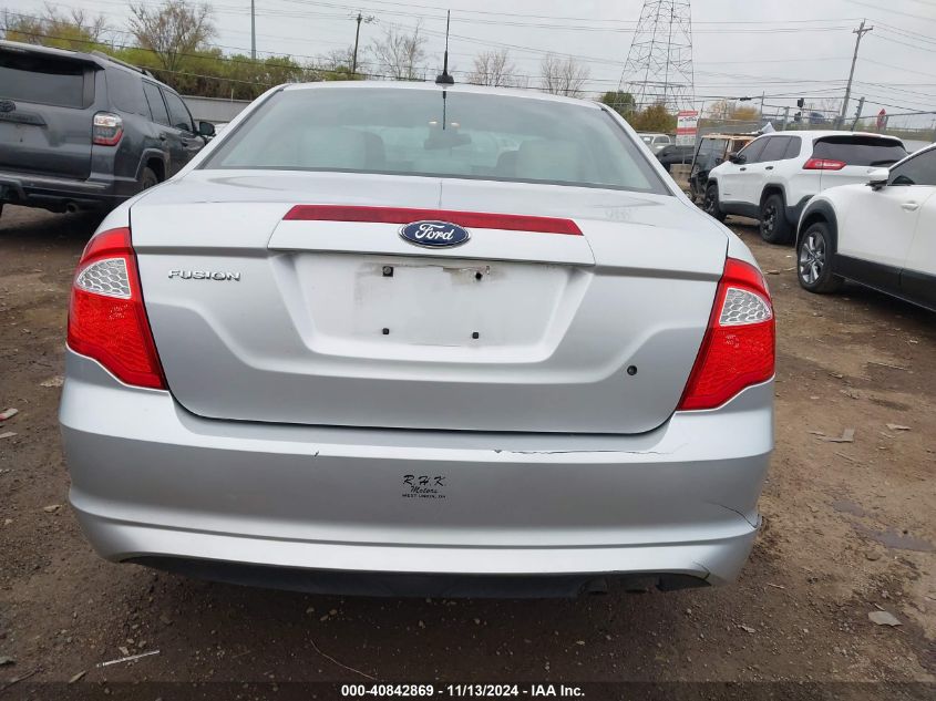 2012 Ford Fusion S VIN: 3FAHP0GA0CR275035 Lot: 40842869