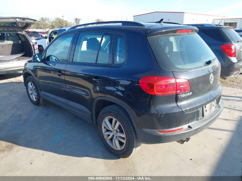 2017 Volkswagen Tiguan 2.0T/2.0T S VIN: WVGAV7AXXHK033285 Lot: 40842885