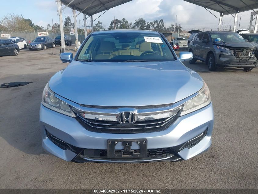 2017 HONDA ACCORD HYBRID VIN: JHMCR6F51HC024583