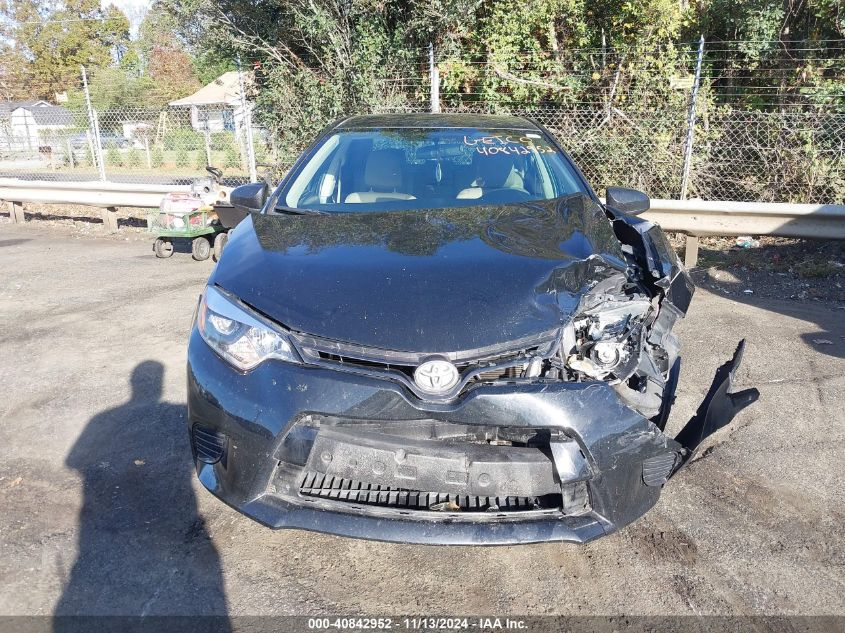 2015 Toyota Corolla Le VIN: 2T1BURHE8FC468638 Lot: 40842952