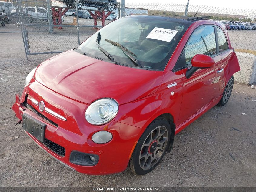 2012 Fiat 500 Sport VIN: 3C3CFFBR7CT369718 Lot: 40843030