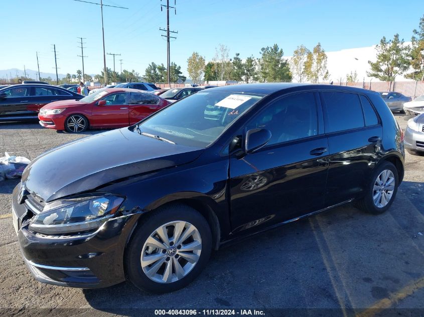 2021 Volkswagen Golf 1.4T Tsi VIN: 3VWG57AU1MM000633 Lot: 40843096