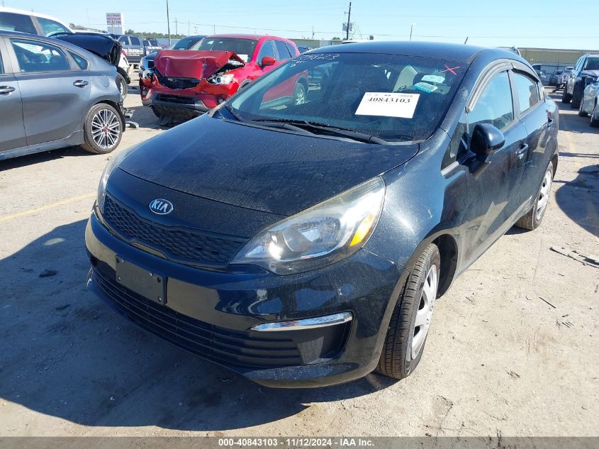 VIN KNADM4A36H6026632 2017 KIA Rio, LX no.2