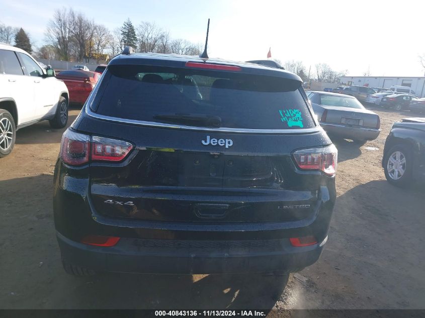 2018 Jeep Compass Limited 4X4 VIN: 3C4NJDCB4JT501582 Lot: 40843136