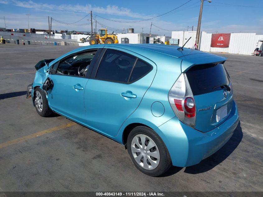 VIN JTDKDTB34E1079969 2014 Toyota Prius, C Two no.3