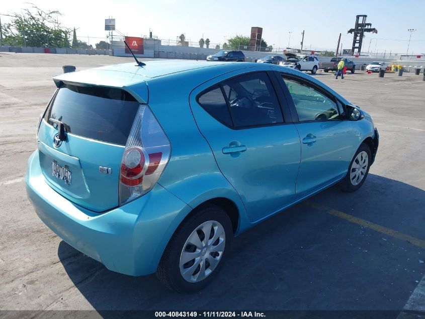 VIN JTDKDTB34E1079969 2014 Toyota Prius, C Two no.4