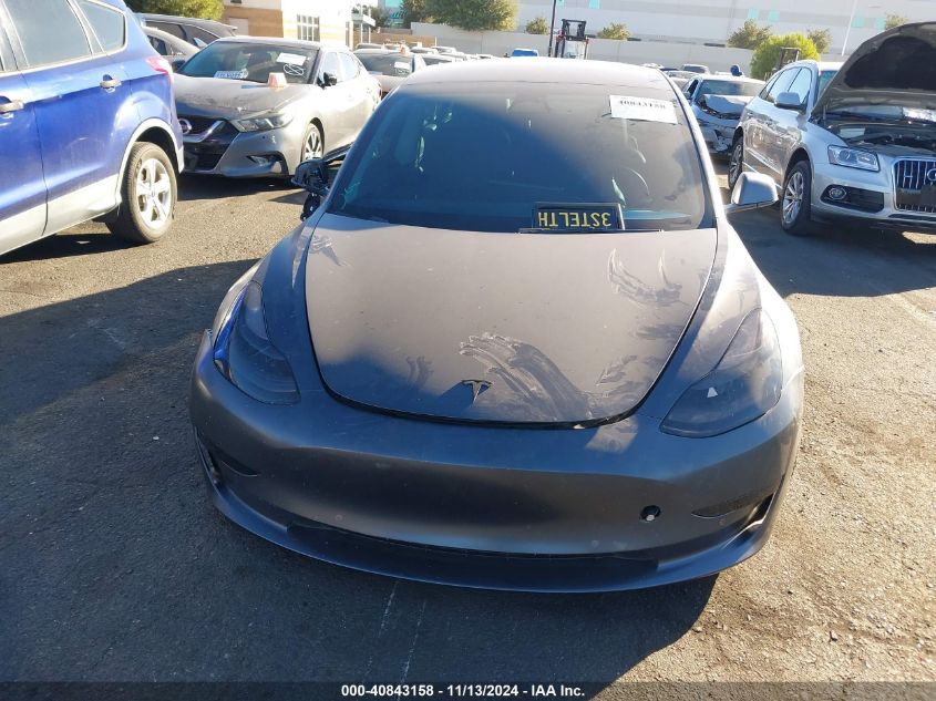 2022 Tesla Model 3 Performance Dual Motor All-Wheel Drive VIN: 5YJ3E1EC4NF265813 Lot: 40843158