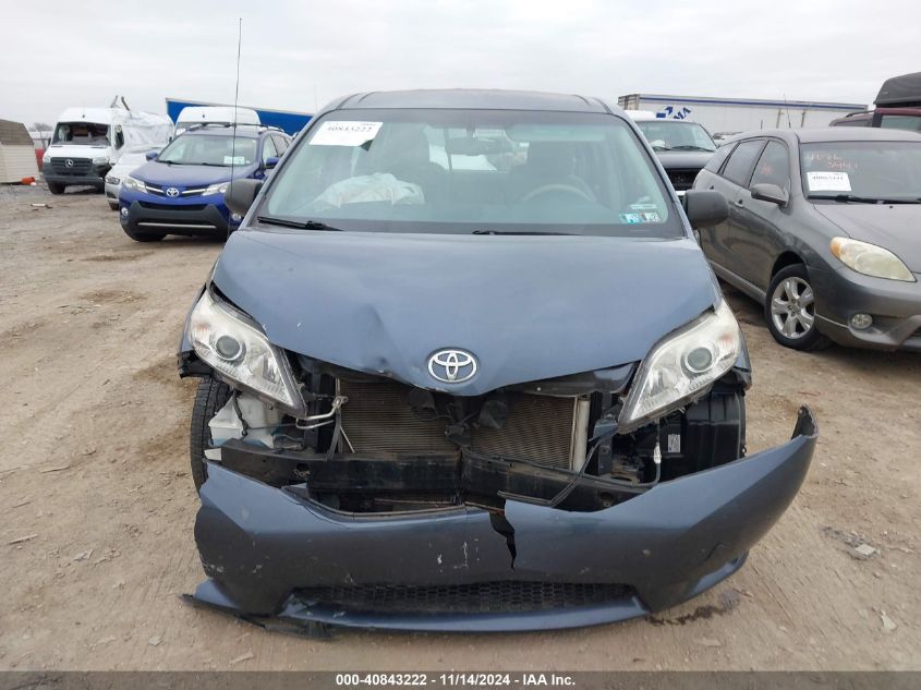 2014 Toyota Sienna L V6 7 Passenger VIN: 5TDZK3DC2ES457985 Lot: 40843222